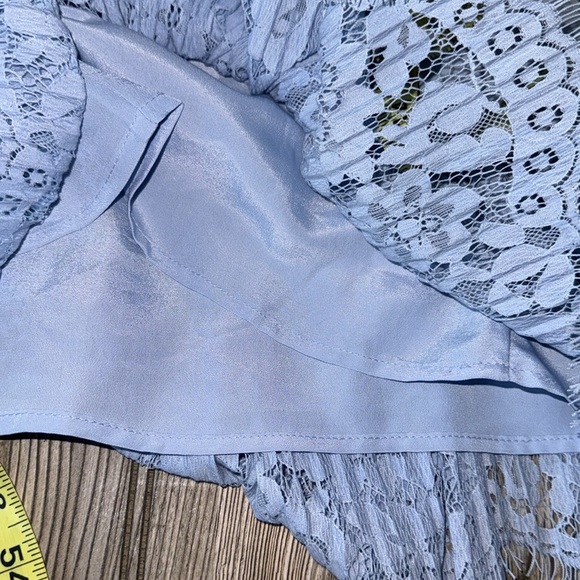 Keepsake the label lace cropped top baby blue NEW sample small - Picture 6 of 6